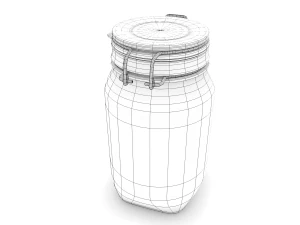 glass jar - big 3D Model