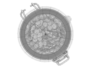 glass jar with farfalla pasta Modelo 3D