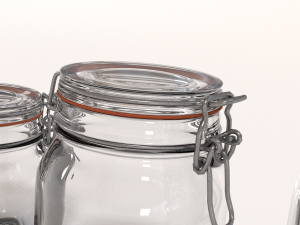 glass jar pack Modelo 3D