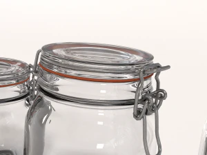 glass jar pack 3D Model