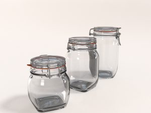 glass jar pack Modelo 3D