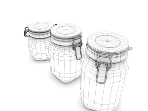 glass jar pack Modelo 3D