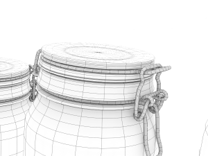 glass jar pack Modelo 3D