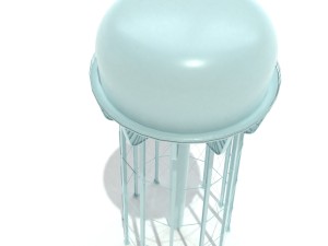water tower of thomaston Model 3D