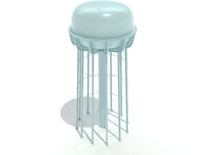 water tower of thomaston Model 3D