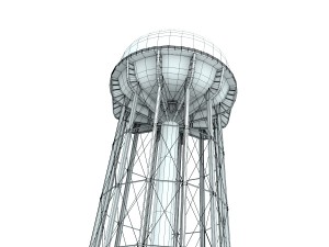 water tower of thomaston Model 3D