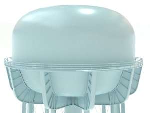 water tower of thomaston Model 3D