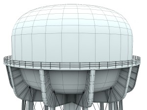water tower of thomaston Model 3D
