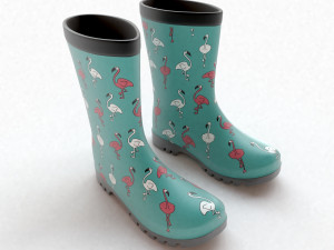 flamingo wellies 3D Модель