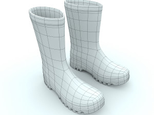 flamingo wellies 3D 模型