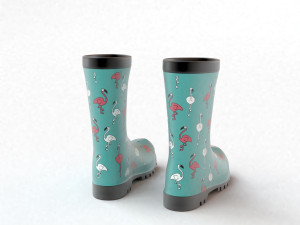 flamingo wellies 3D 模型