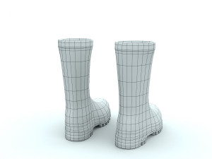 flamingo wellies 3D 模型