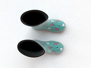 flamingo wellies 3D 模型