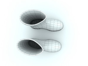 flamingo wellies 3D 模型