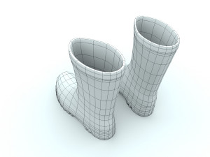 flamingo wellies 3D 模型