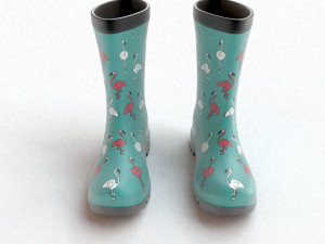 flamingo wellies 3D 模型