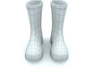 striped wellies 3D Модель