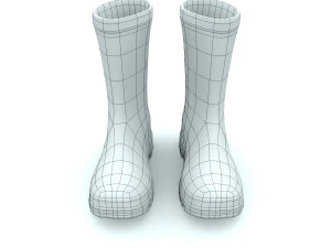 striped wellies 3D Model