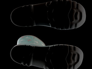 flamingo wellies with buckles Model 3D