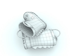 kids wellies with dragon texture Modelo 3D