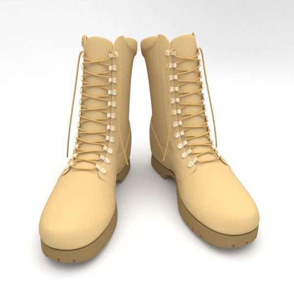 hiking boots 3D Model .c4d .max .obj .3ds .fbx .stl .blend 