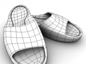 sport slippers 3D Модель
