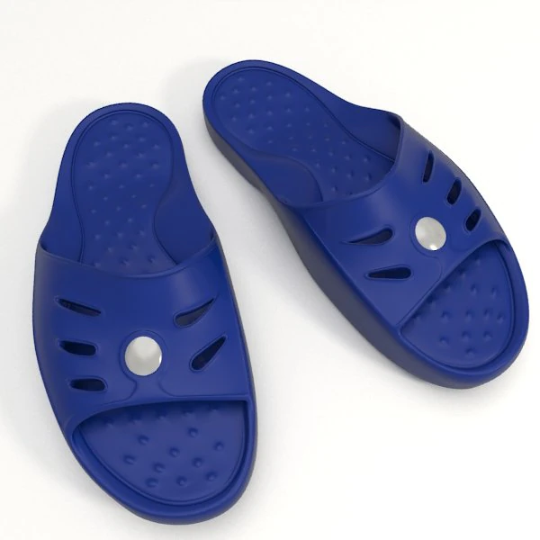 shower slippers 3D Model .c4d .max .obj .3ds .fbx .stl .blend 