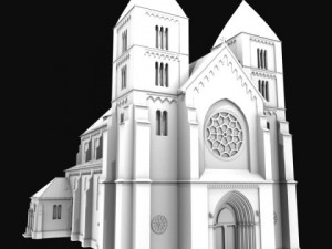 neoromanesque church 3D Model