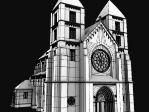 neoromanesque church 3D Model