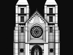 neoromanesque church 3D Model