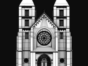 neoromanesque church 3D Model