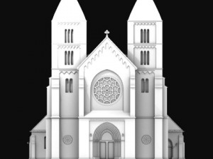 neoromanesque church 3D Model