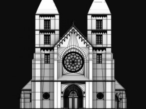 neoromanesque church 3D Model
