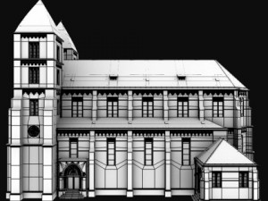 neoromanesque church 3D Model