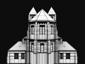 neoromanesque church 3D Model