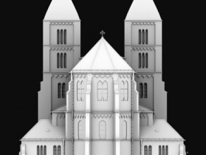 neoromanesque church 3D Model