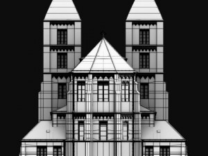 neoromanesque church 3D Model