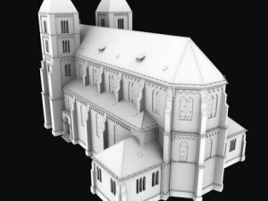 neoromanesque church 3D Model