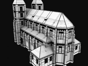 neoromanesque church 3D Model