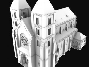 neoromanesque church 3D Model