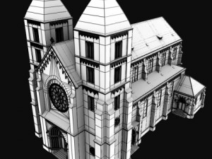 neoromanesque church 3D Model
