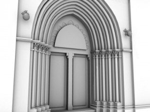 neoromanesque church 3D Model