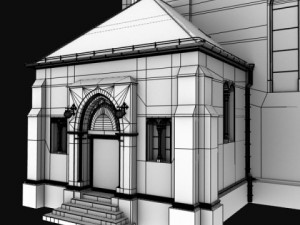 neoromanesque church 3D Model
