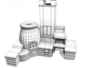 outdoor oven complex 3D Model