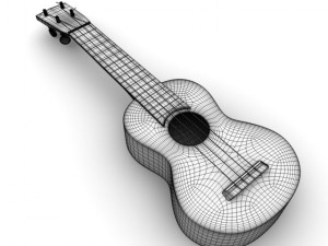 ukulele 3D 模型