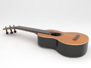 ukulele 3D 模型