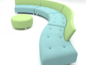questionmark sofa 3D Model