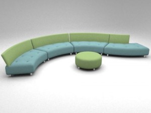 questionmark sofa Model 3D