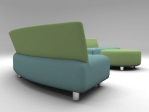 questionmark sofa Model 3D
