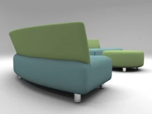 questionmark sofa 3D Model